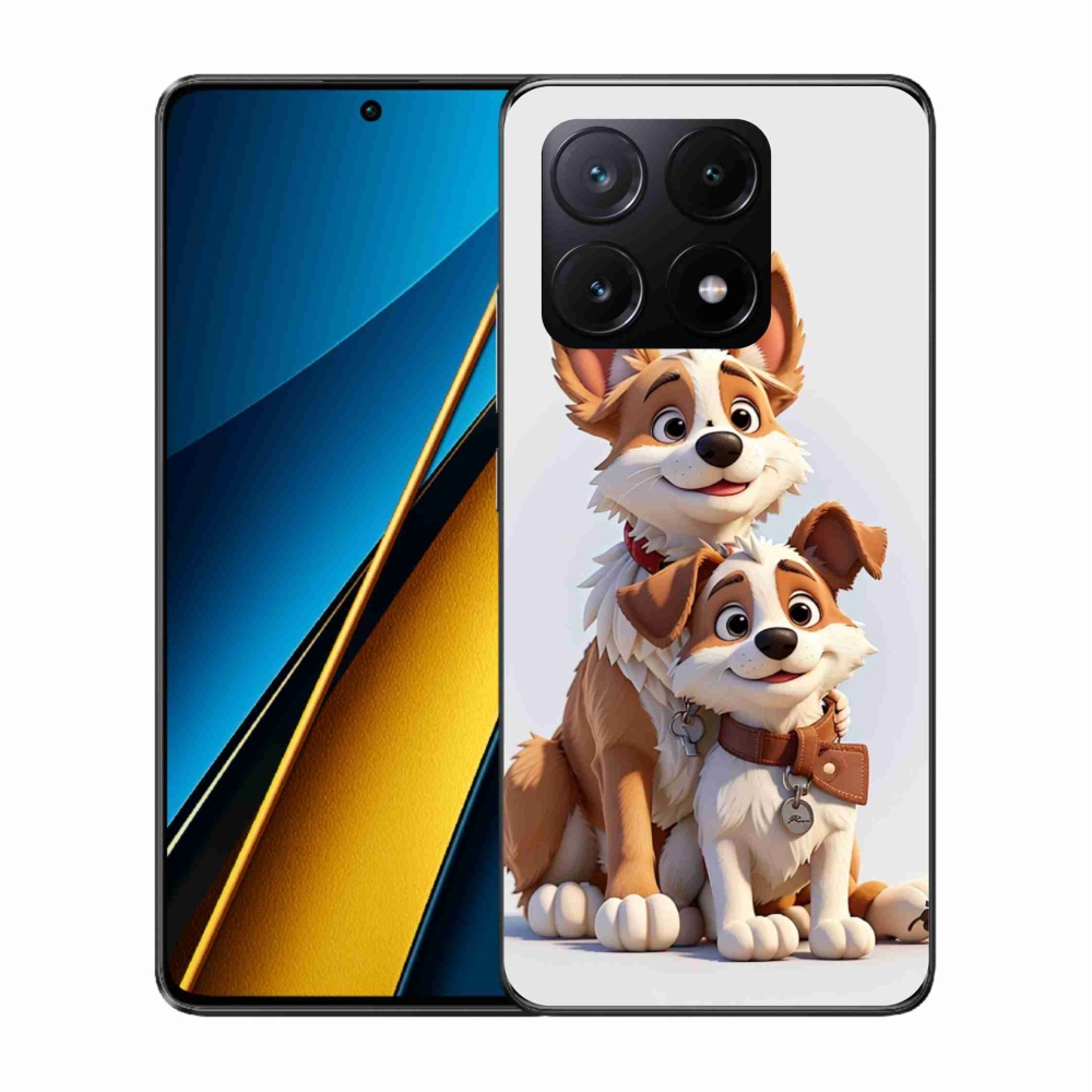 Gelový kryt mmCase na Xiaomi Poco X6 Pro 5G - kreslení psi