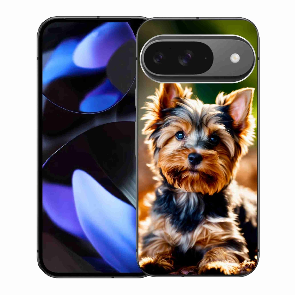 Gelový kryt mmCase na Google Pixel 9/9 Pro - jorkšír 10