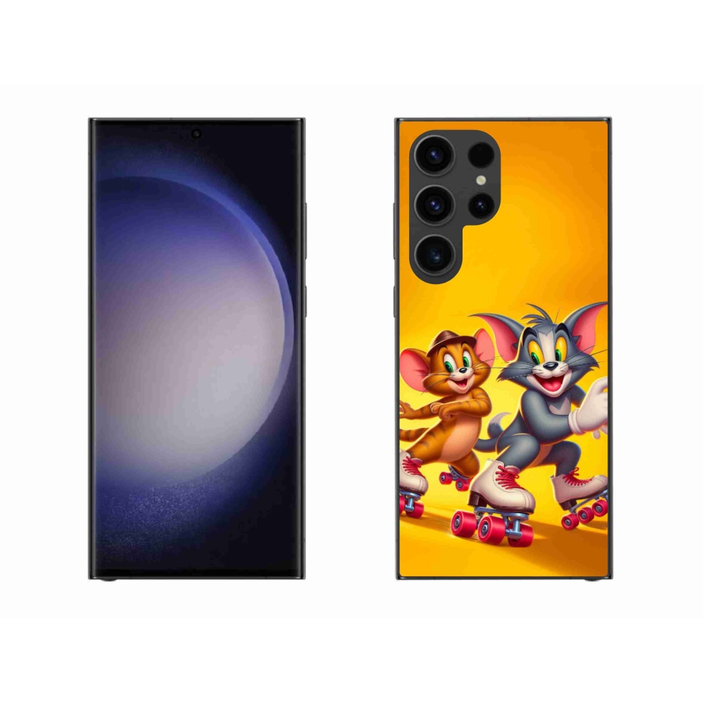 Gelový kryt mmCase na Samsung Galaxy S23 Ultra 5G - tom a jerry
