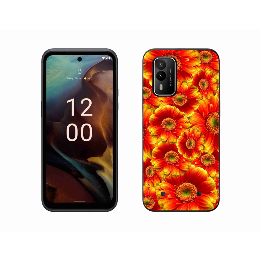 Gelový kryt mmCase na Nokia XR21 - gerbera 1