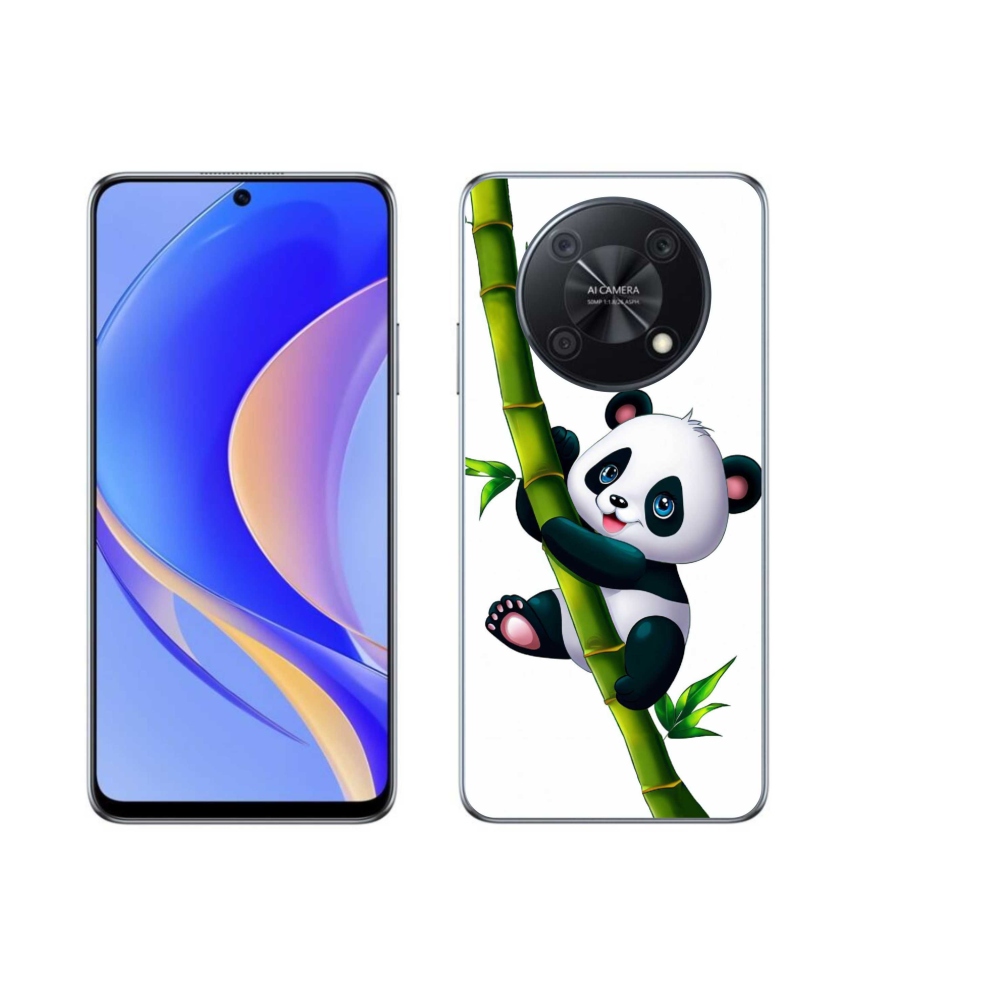 Gelový kryt mmCase na Huawei Nova Y90 - panda na bambusu
