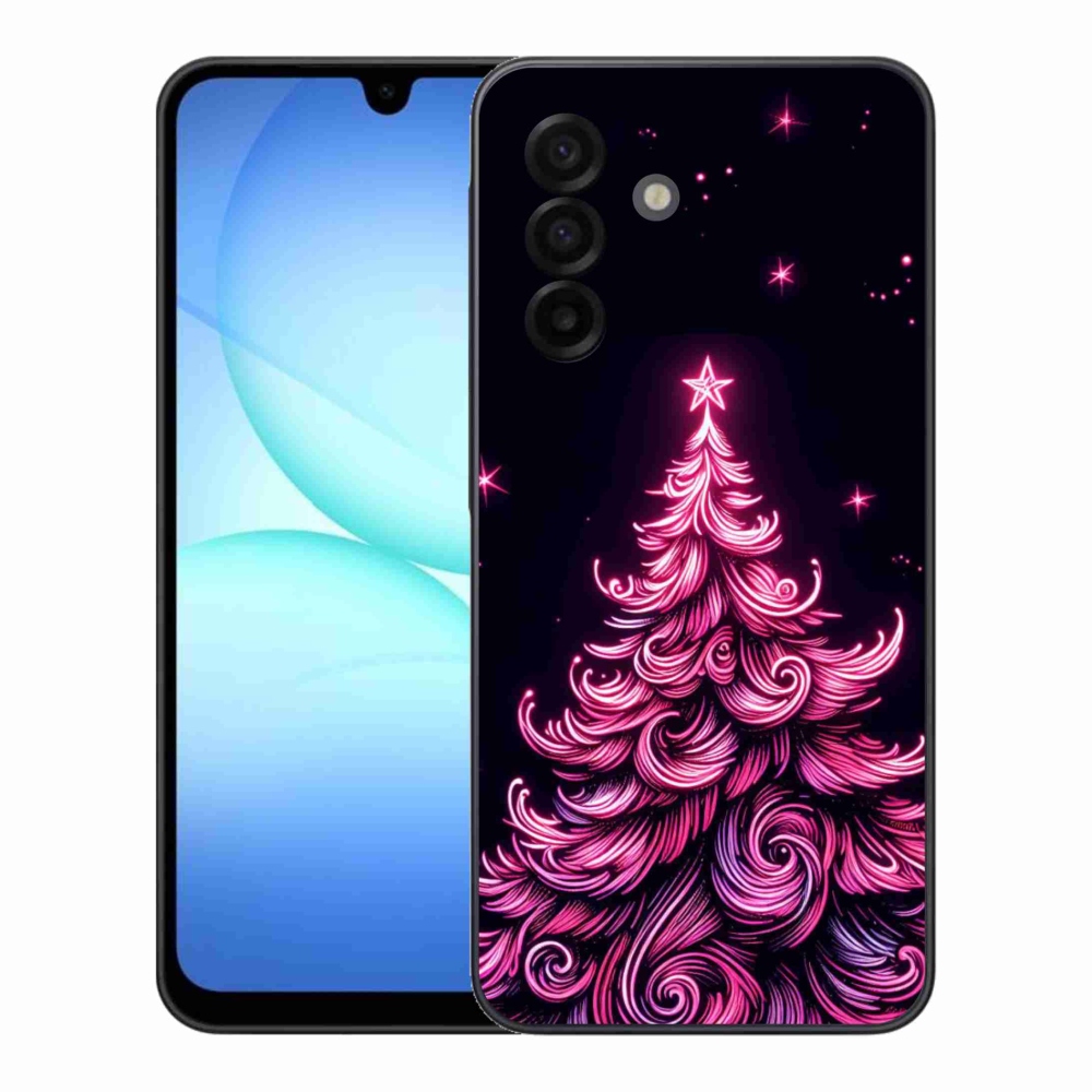 Gelový kryt mmCase na Samsung Galaxy A17 5G - neonový vánoční stromek 2