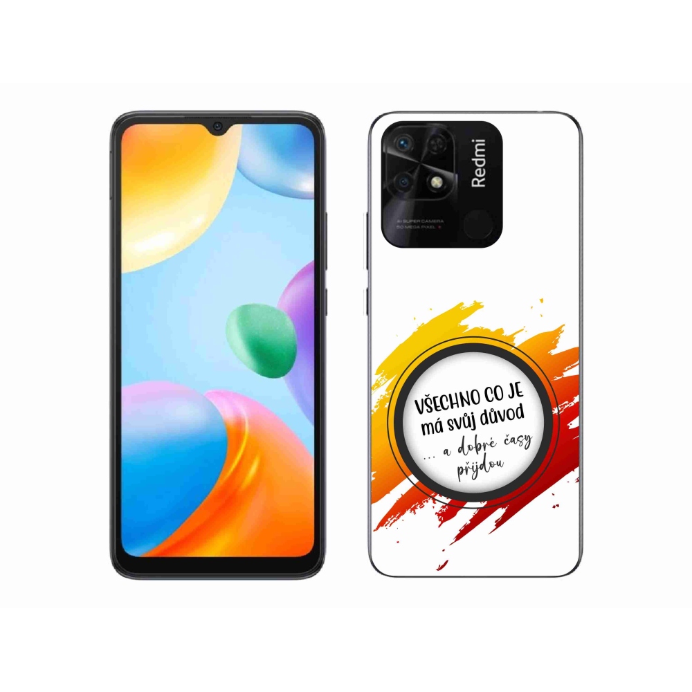 Gelový kryt mmCase na Xiaomi Redmi 10C - citát 3 bílé pozadí