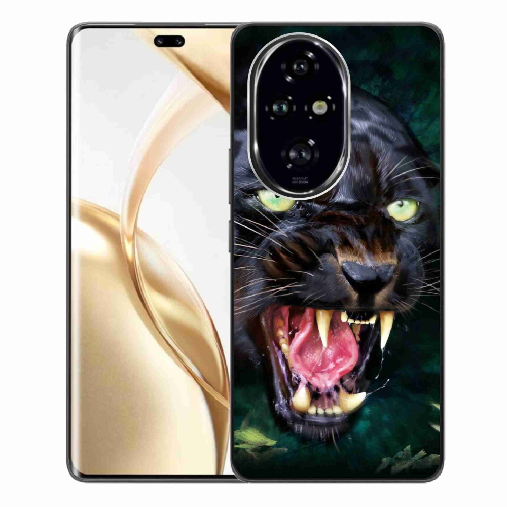 Gelový kryt mmCase na Honor 200 Pro 5G - rozzuřený černý panter