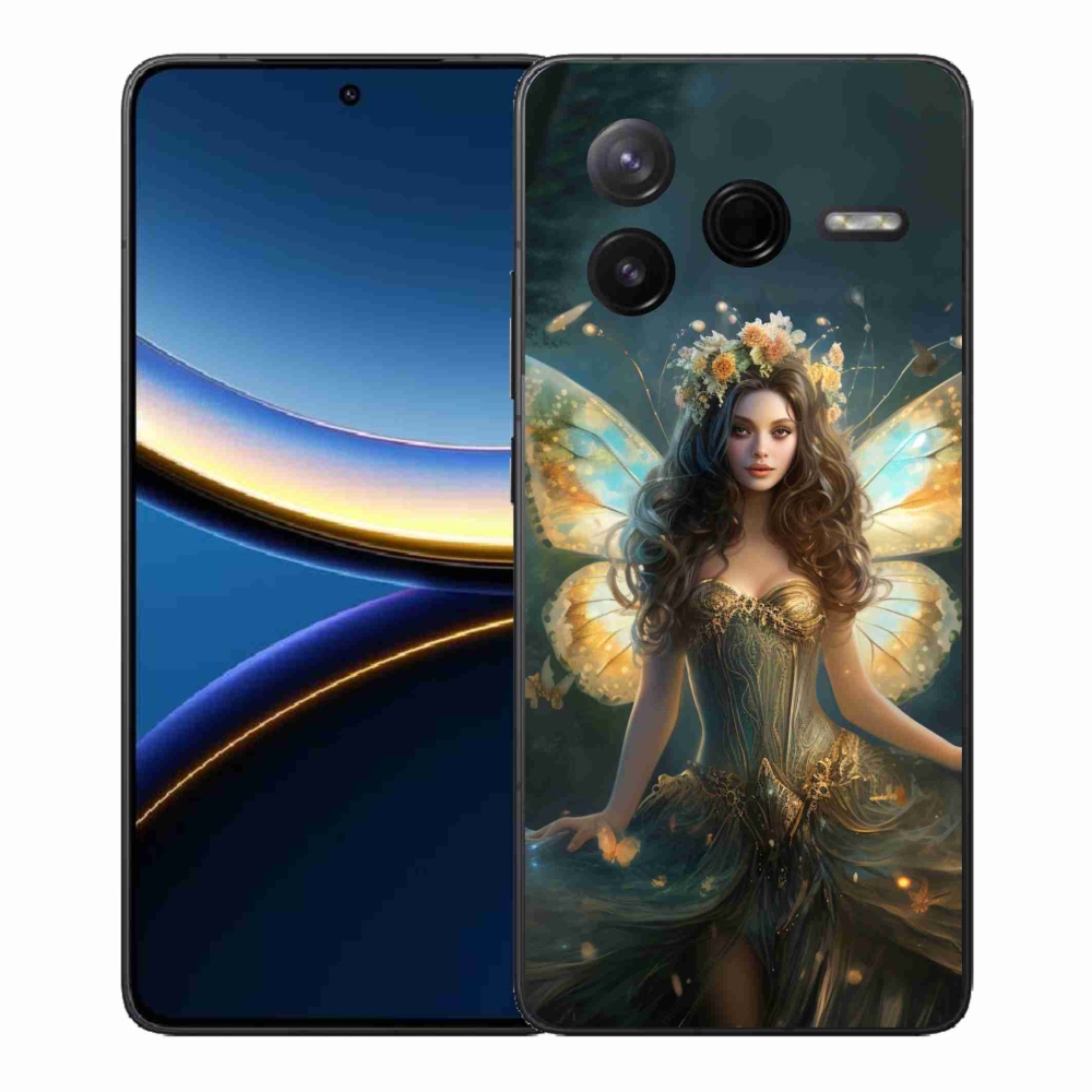 Gelový kryt mmCase na Xiaomi Poco F7 Pro - motýlí žena
