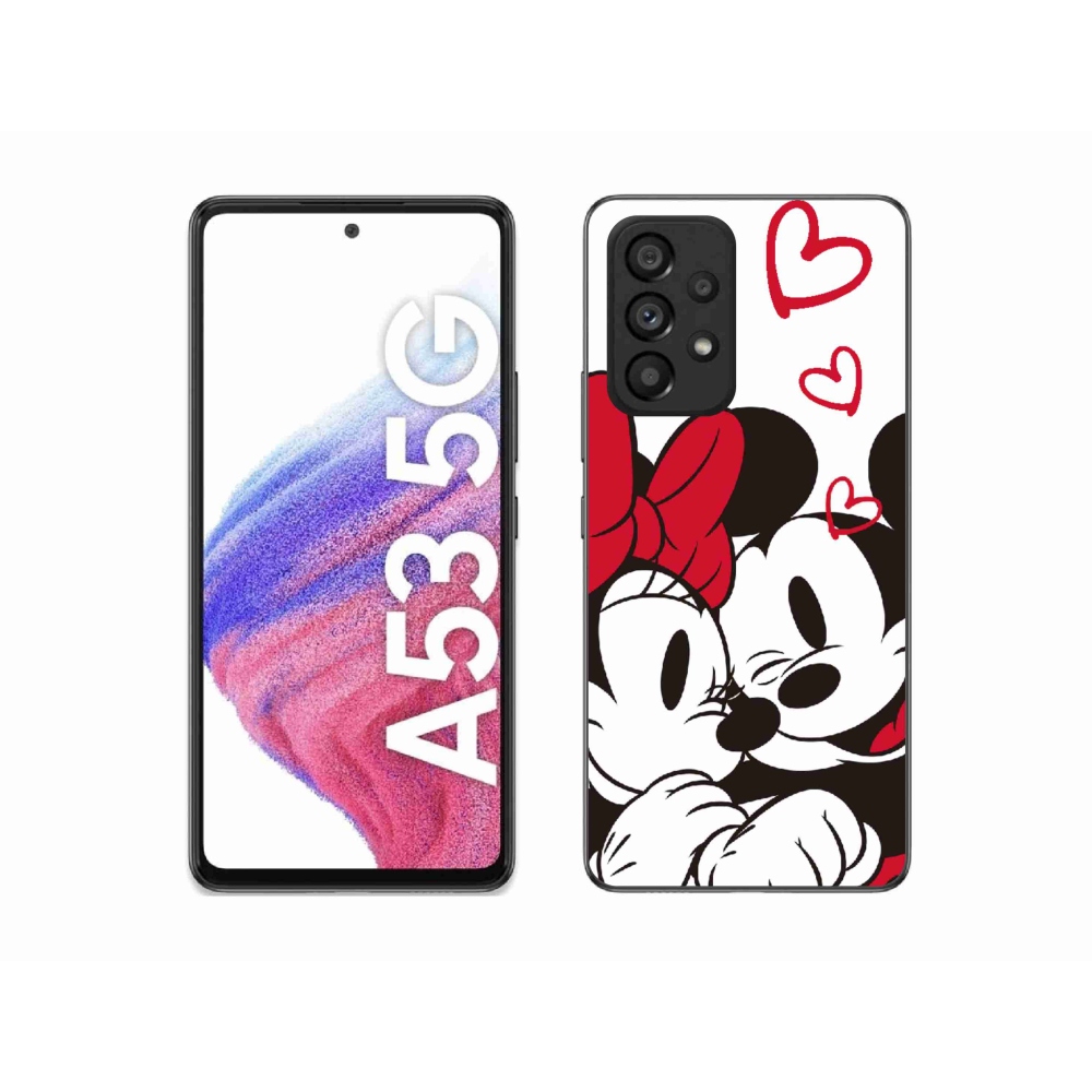 Gelový kryt mmCase na Samsung Galaxy A53 5G - minnie a mickey