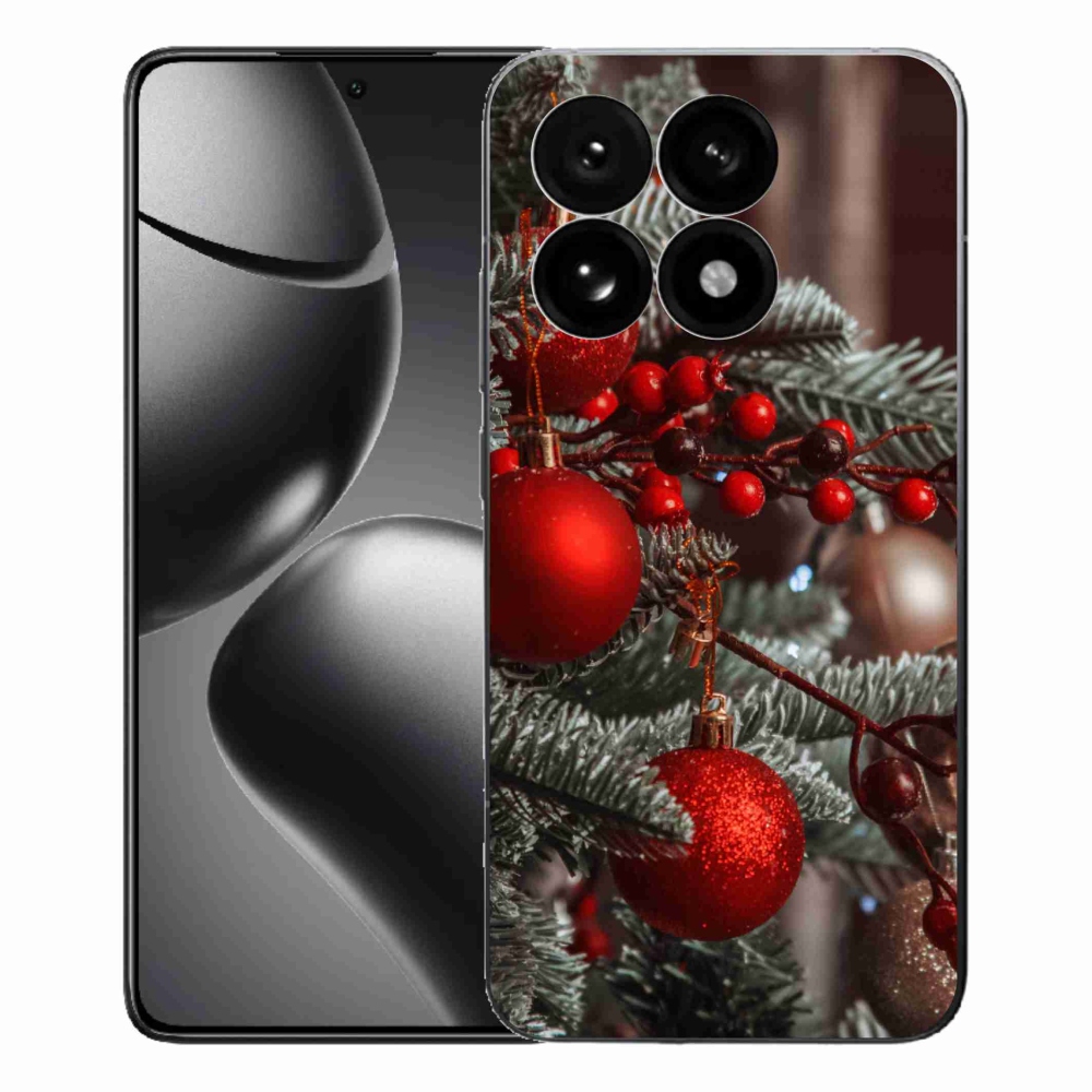 Gelový kryt mmCase na Xiaomi 15T - vánoční ozdoby 2