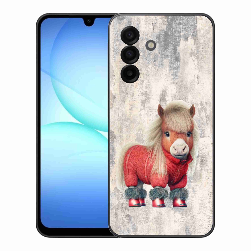 Gelový kryt mmCase na Samsung Galaxy A17 5G - poník ve svetru