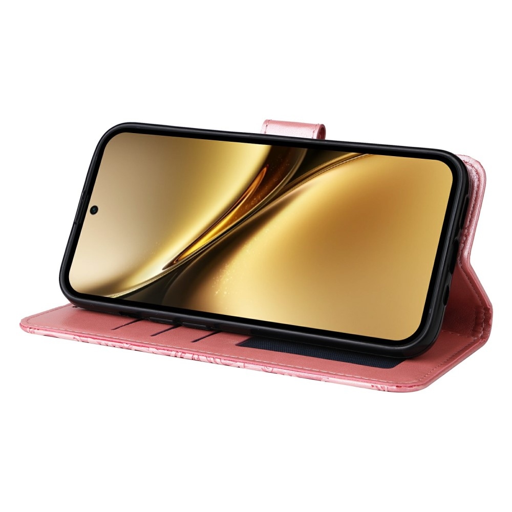 Sunflower knížkové pouzdro na Vivo X200 Pro 5G - růžové