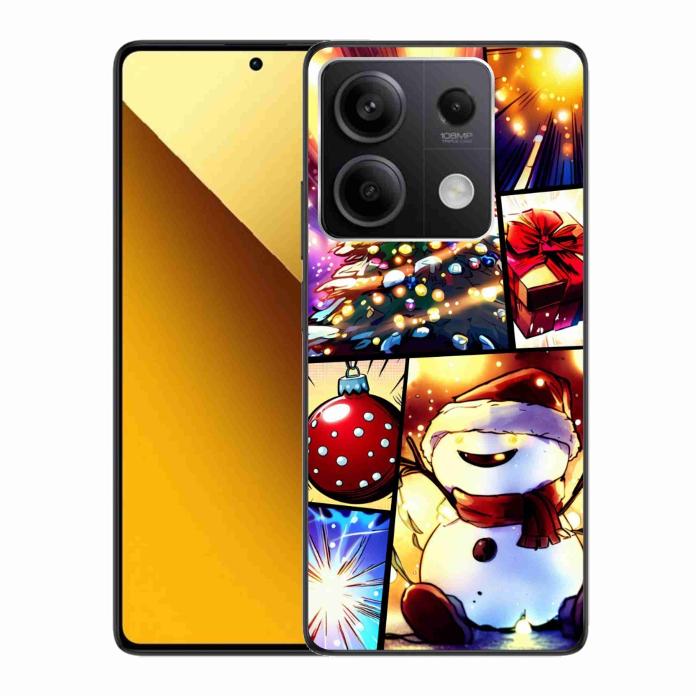 Gelový kryt mmCase na Xiaomi Redmi Note 13 5G - vánoční motivy 1