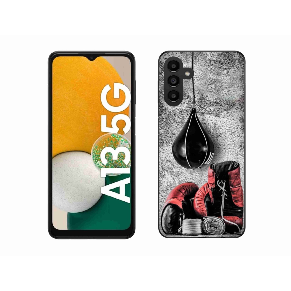 Gelový kryt mmCase na Samsung Galaxy A13 5G - boxovací pytel a rukavice