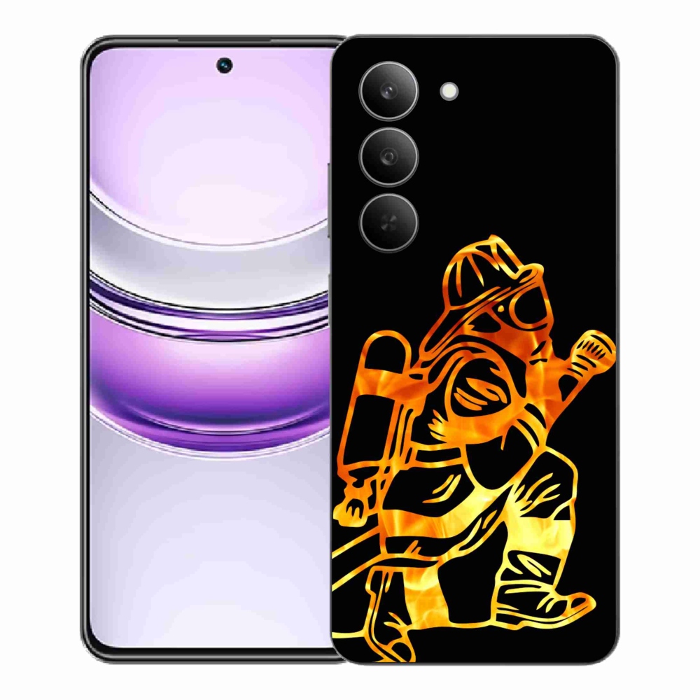 Gelový kryt mmCase na Realme 14x 5G - hasič 1