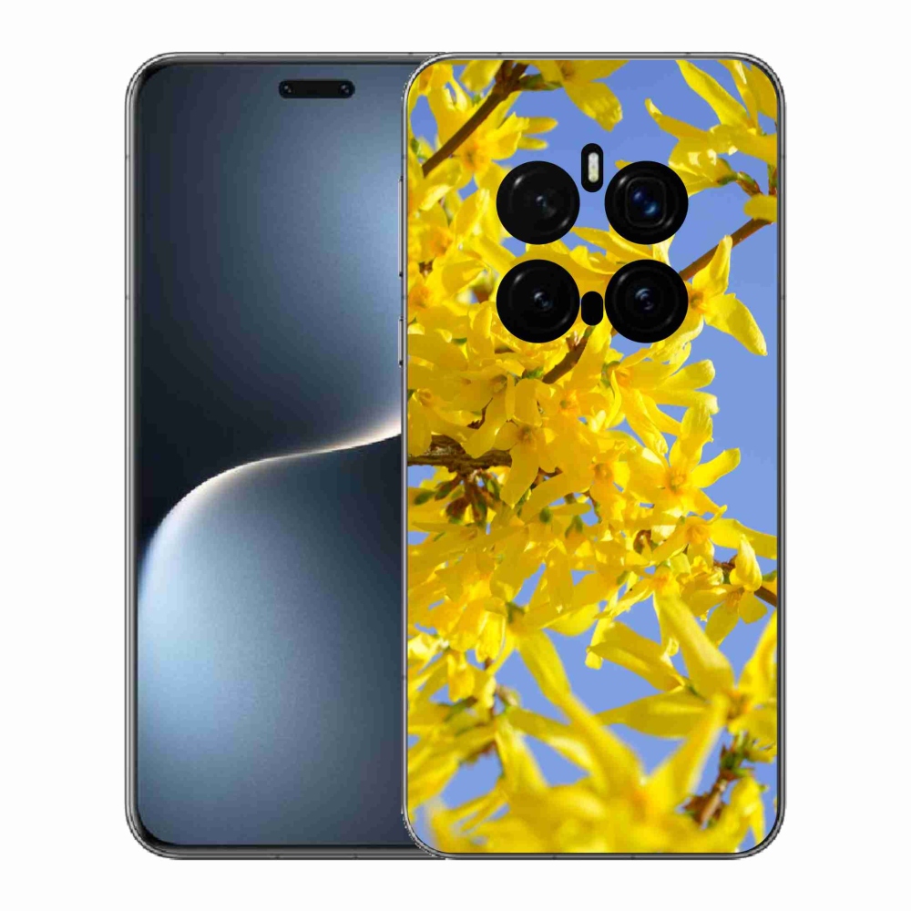 Gelový kryt mmCase na Honor Magic 7 Pro 5G - žluté květy