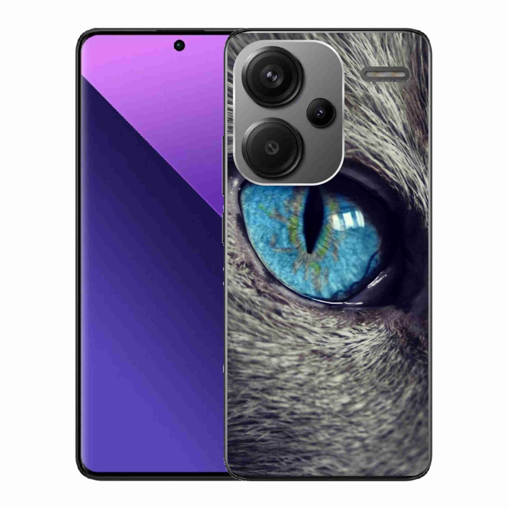 Gelový kryt mmCase na Xiaomi Redmi Note 13 Pro+ 5G - modré kočičí oko