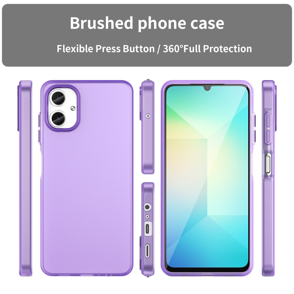 Candys matný gelový obal na Samsung Galaxy A06 4G - fialový