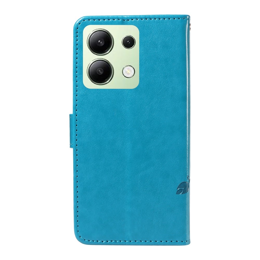 Flower knížkové pouzdro na Xiaomi Redmi Note 13 - modré