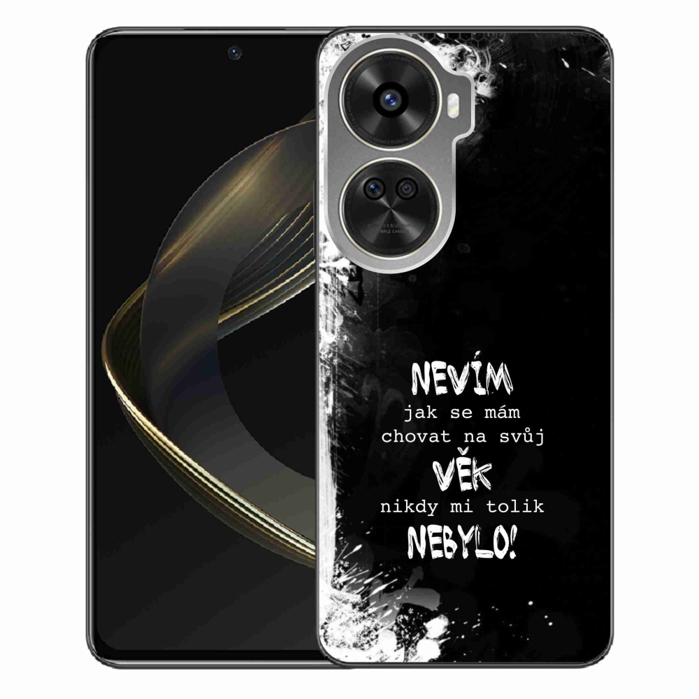 Gelový kryt mmCase na Huawei Nova 12 SE - vtipný text 14 černé pozadí