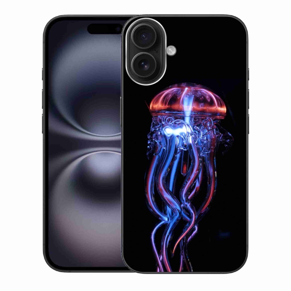 Gelový kryt mmCase na iPhone 16 Plus - medúza