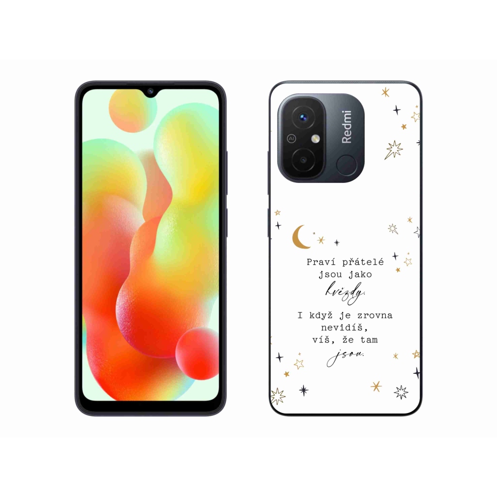 Gelový kryt mmCase na Xiaomi Redmi 12C - citát 6 bílé pozadí