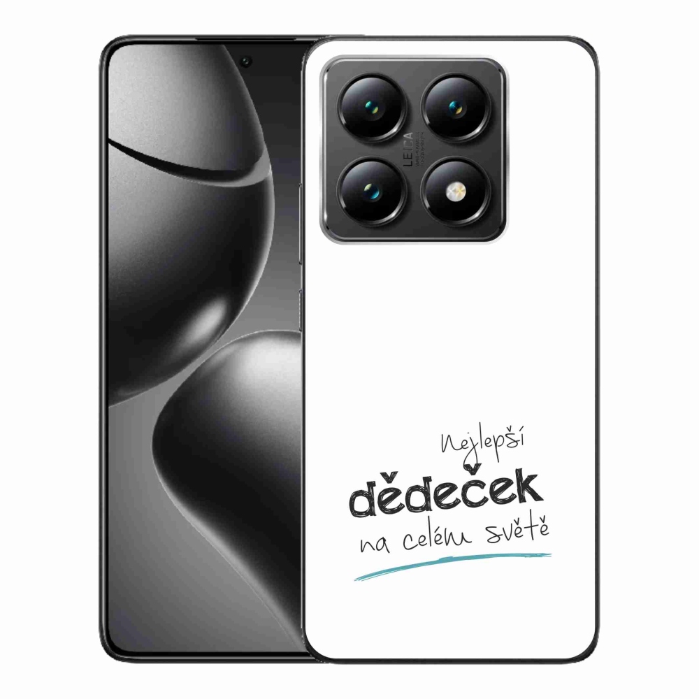 Gelový kryt mmCase na Xiaomi 14T - nejlepší dědeček 3 bílé pozadí