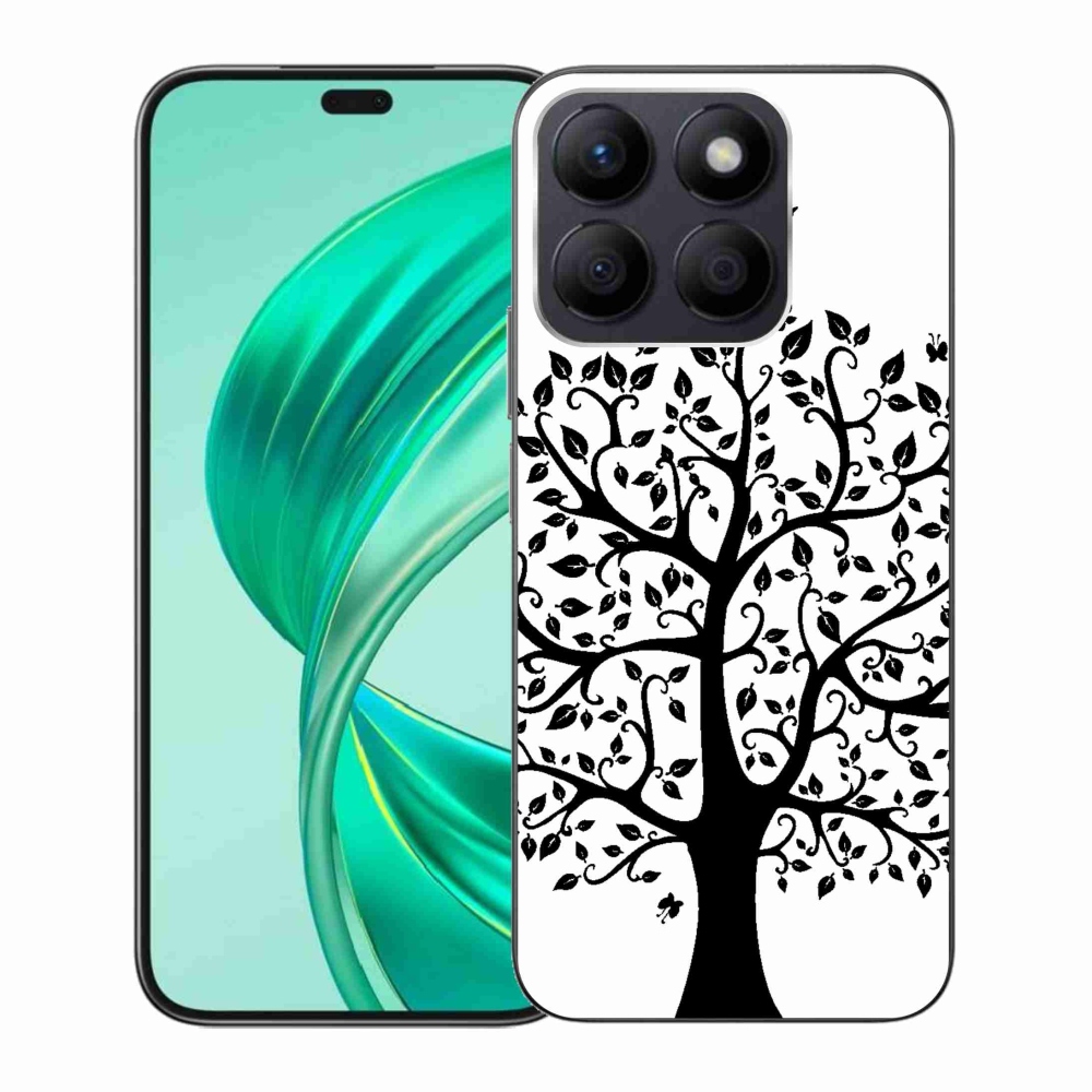 Gelový kryt mmCase na Honor X8b - černobílý strom