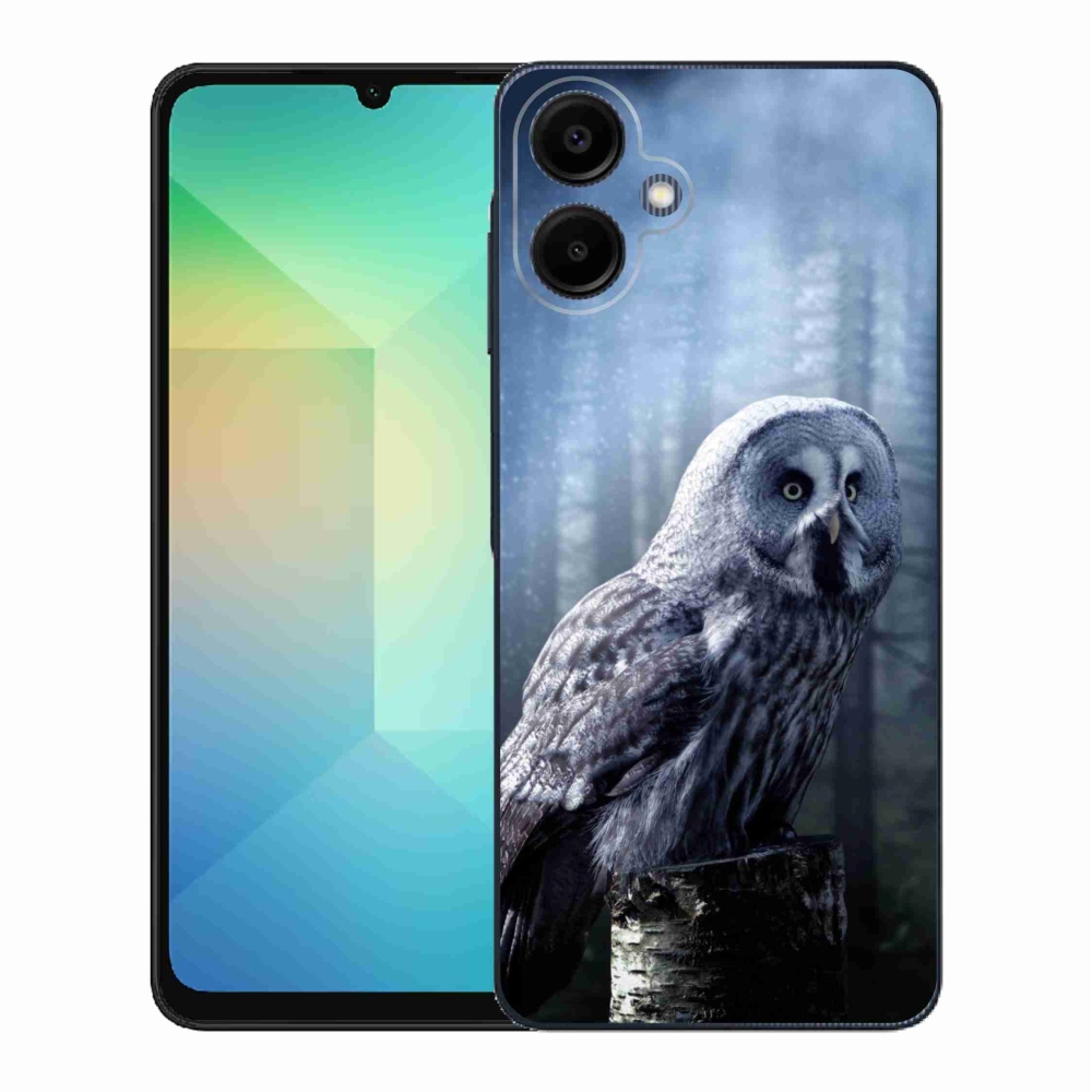 Gelový kryt mmCase na Samsung Galaxy A06 4G - sova