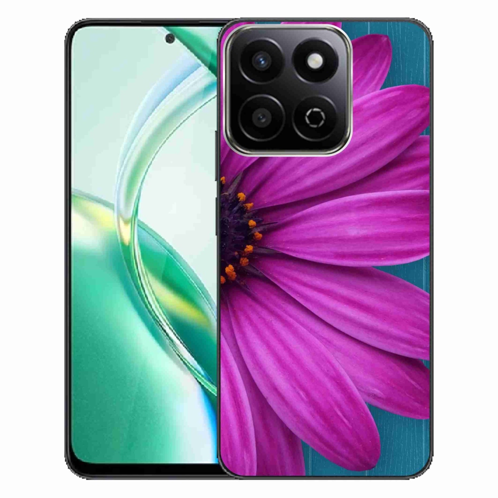 Gelový obal mmCase na Honor 200 Smart 5G - fialová kopretina