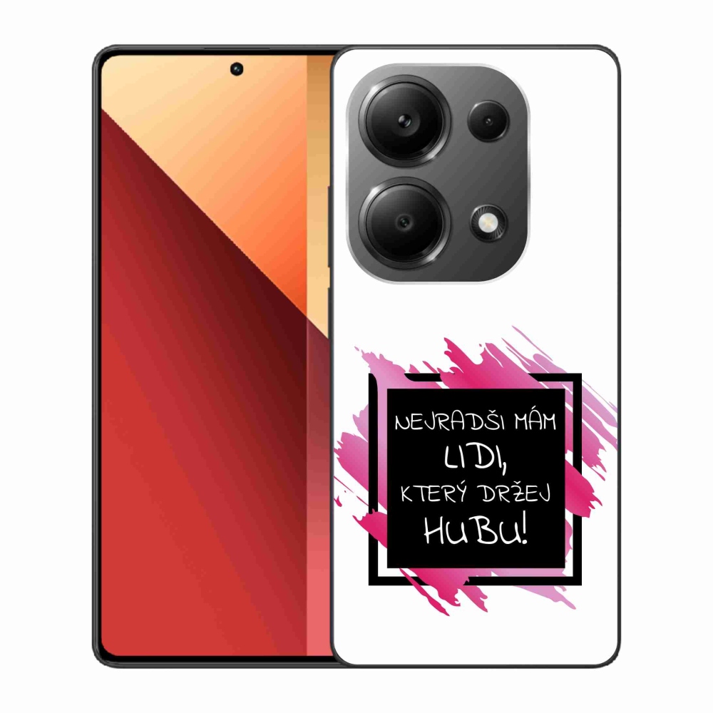 Gelový kryt mmCase na Xiaomi Redmi Note 13 Pro 4G/Poco M6 Pro  - vtipný text 7 černobílé pozadí