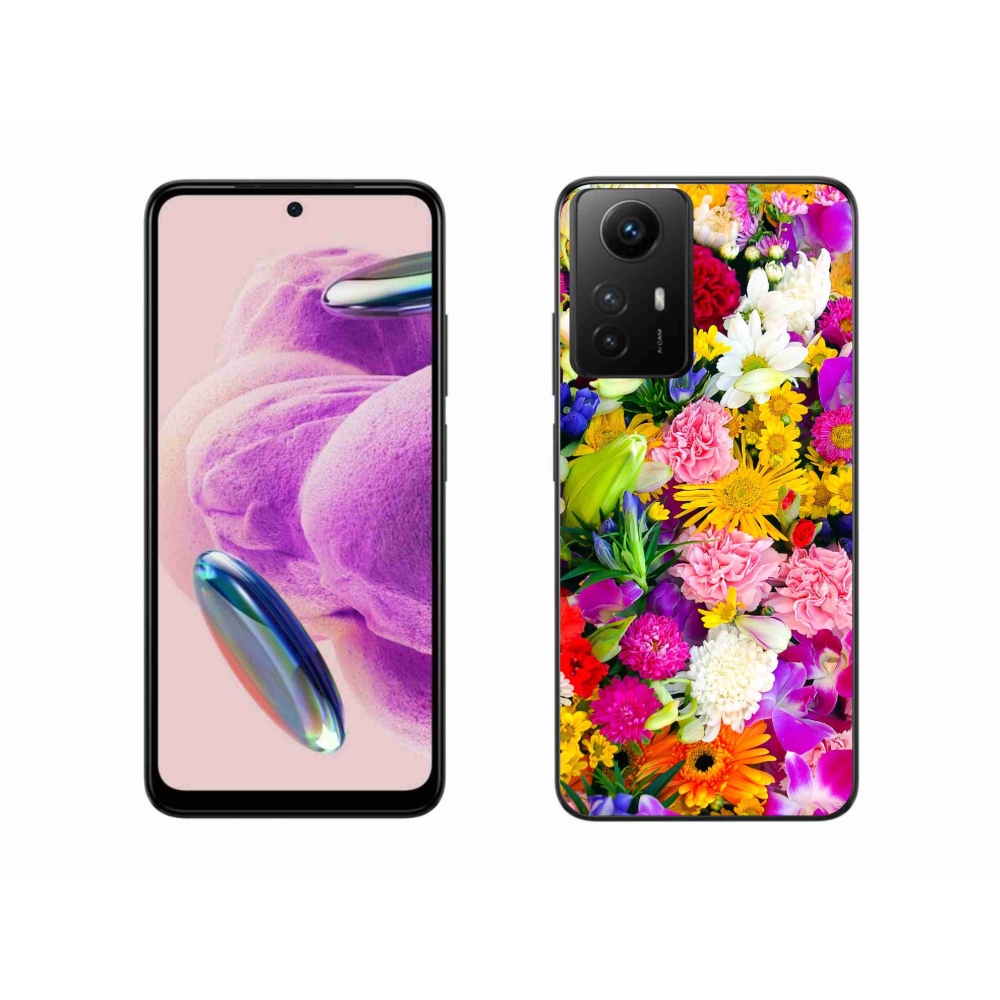 Gelový kryt mmCase na Xiaomi Redmi Note 12S - květiny 12