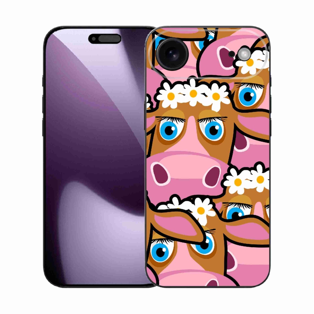 Gelový kryt mmCase na iPhone 17 Air - kreslené kravičky