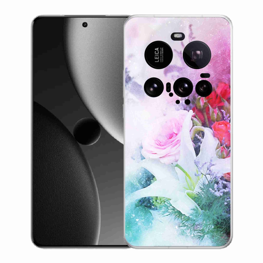 Gelový kryt mmCase na Xiaomi 15 Ultra - květiny 4