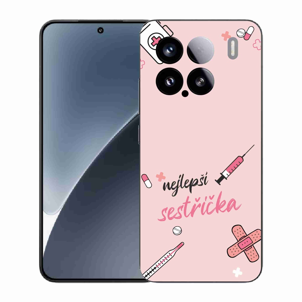 Gelový kryt mmCase na Xiaomi 15 - nejlepší sestřička růžové pozadí