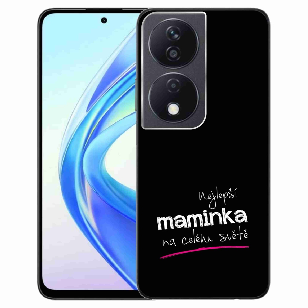 Gelový kryt mmCase na Honor X7b/Honor 90 Smart - nejlepší maminka 4 černé pozadí