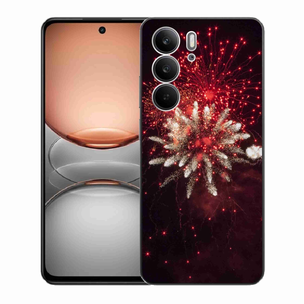 Gelový kryt mmCase na Realme C75 - ohňostroj