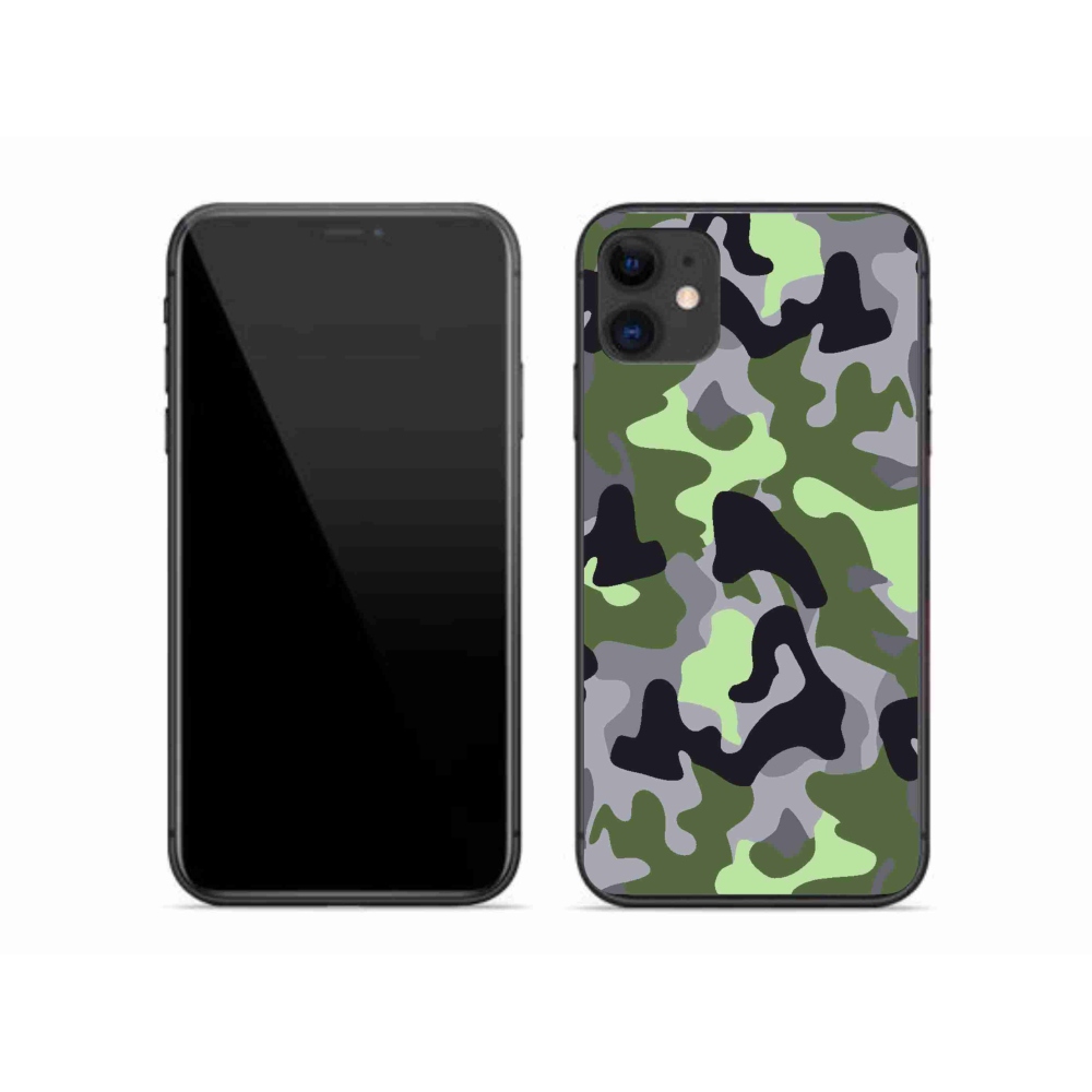 Gelový kryt mmCase na iPhone 11 - maskáčový vzor 7