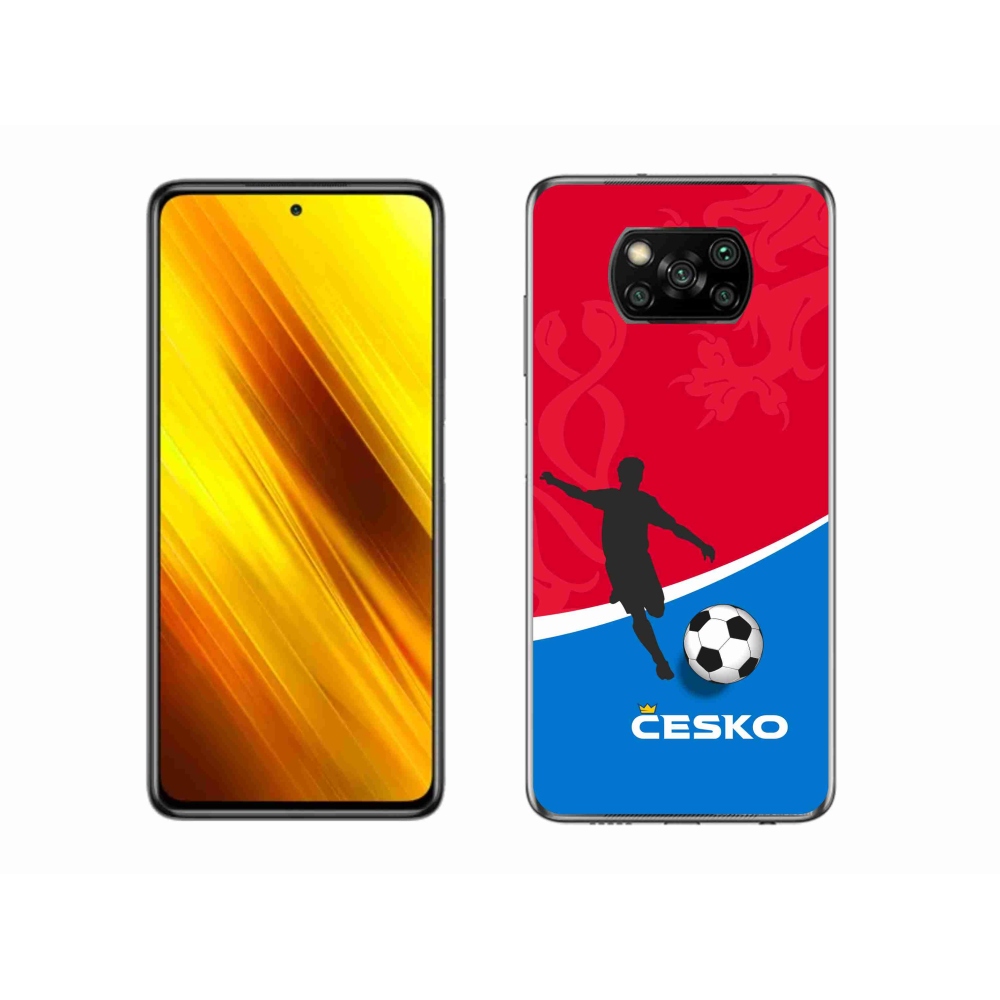 Gelový kryt mmCase na Xiaomi Poco X3 - fotbal Česko