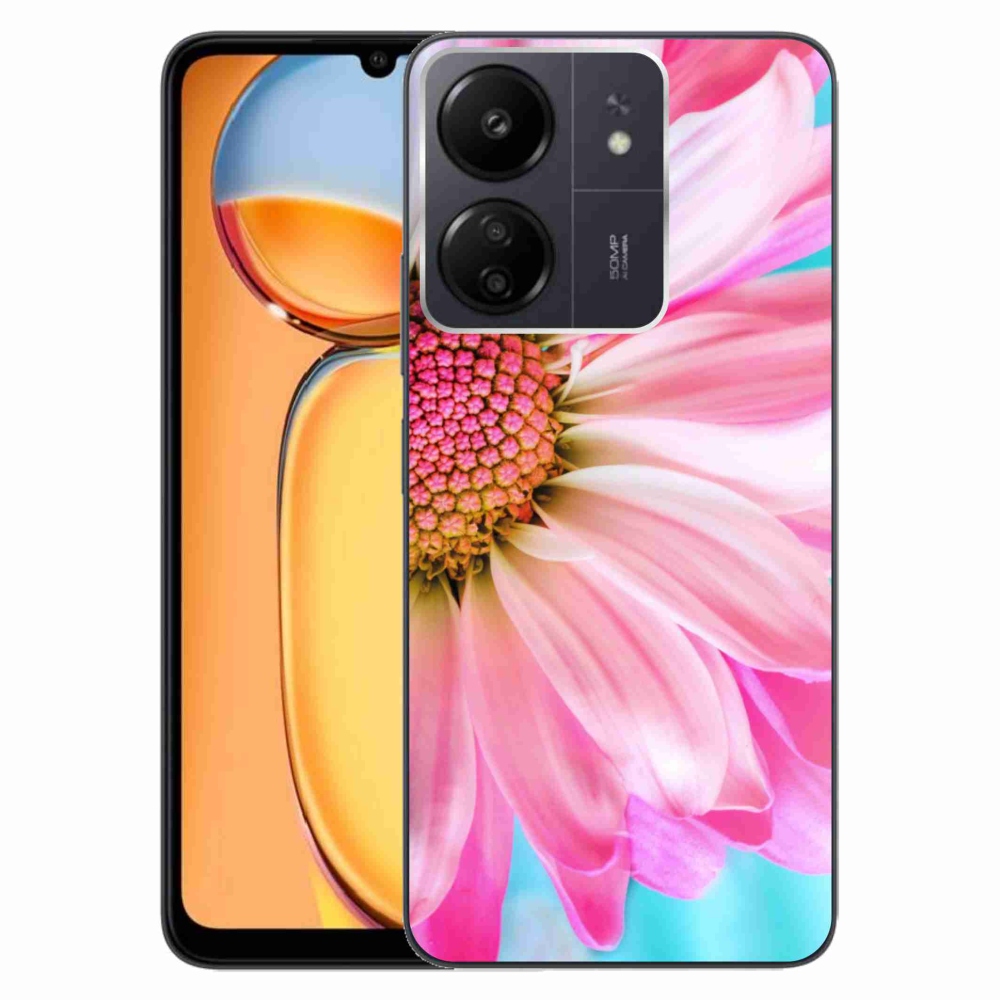 Gelový kryt mmCase na Xiaomi Poco C65/Redmi 13C - růžová květina