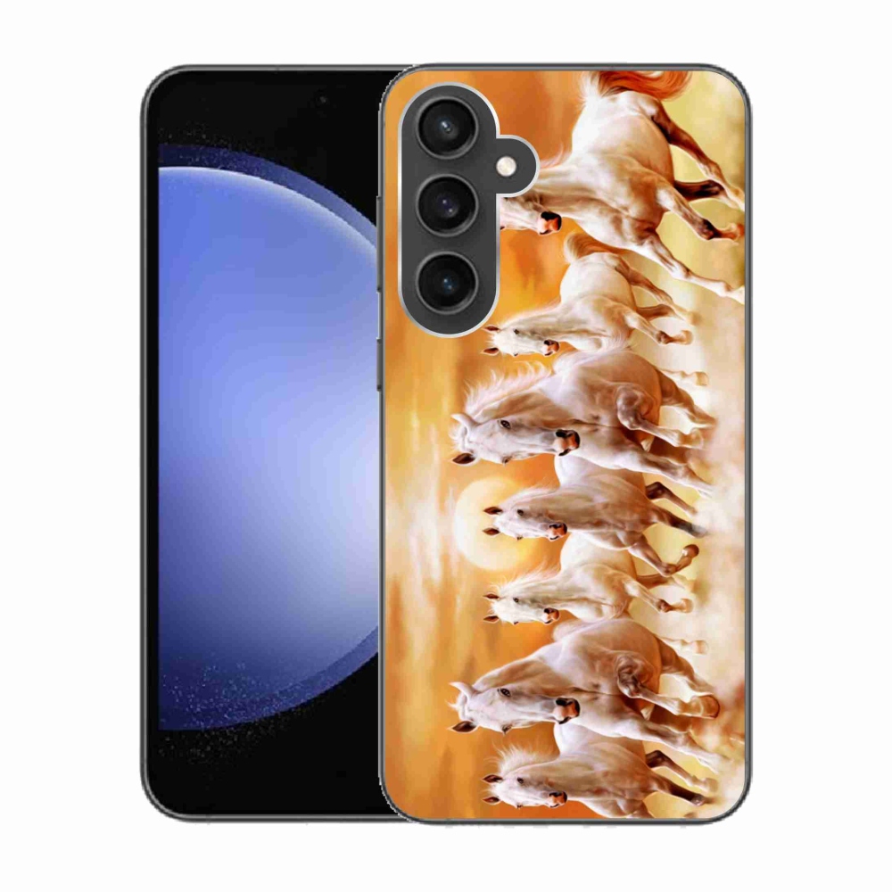 Gelový obal mmCase na Samsung Galaxy S23 FE - koně 2