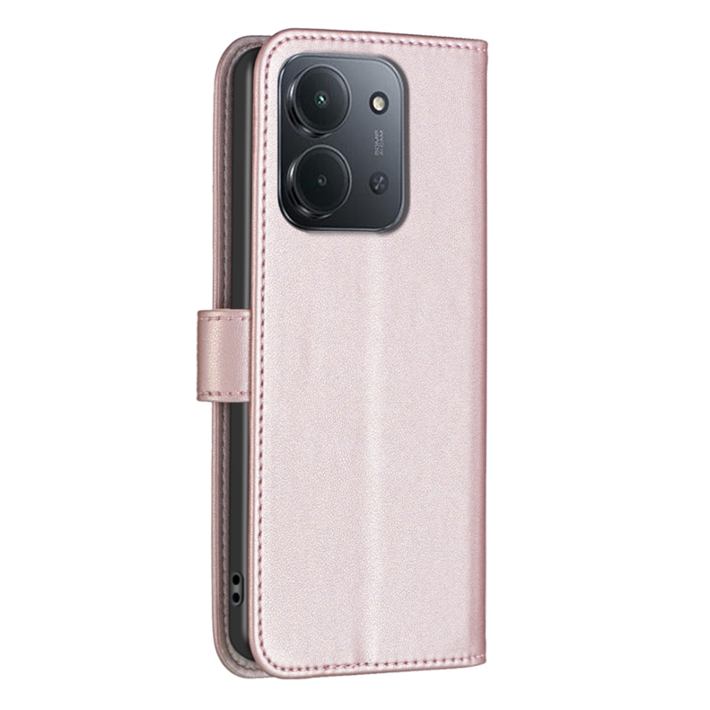 BNF knížkové pouzdro na Xiaomi Redmi 15C 4G/5G (173mm) - růžovozlaté