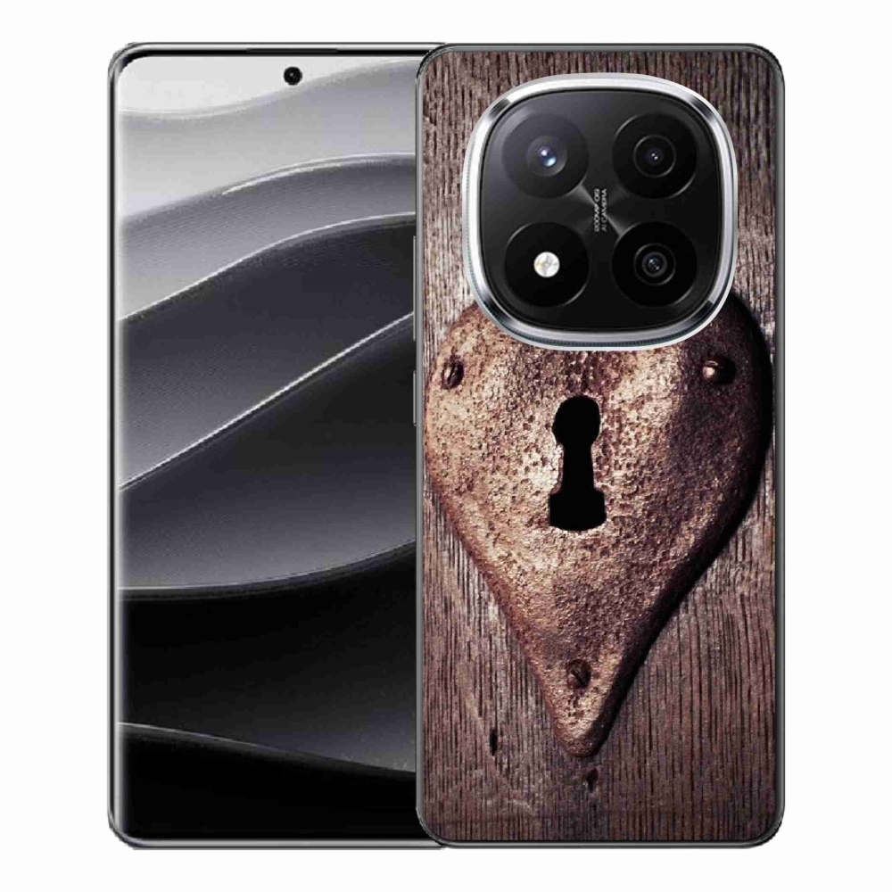 Gelový kryt mmCase na Xiaomi Redmi Note 14 Pro+ 5G - zámek ve tvaru srdce