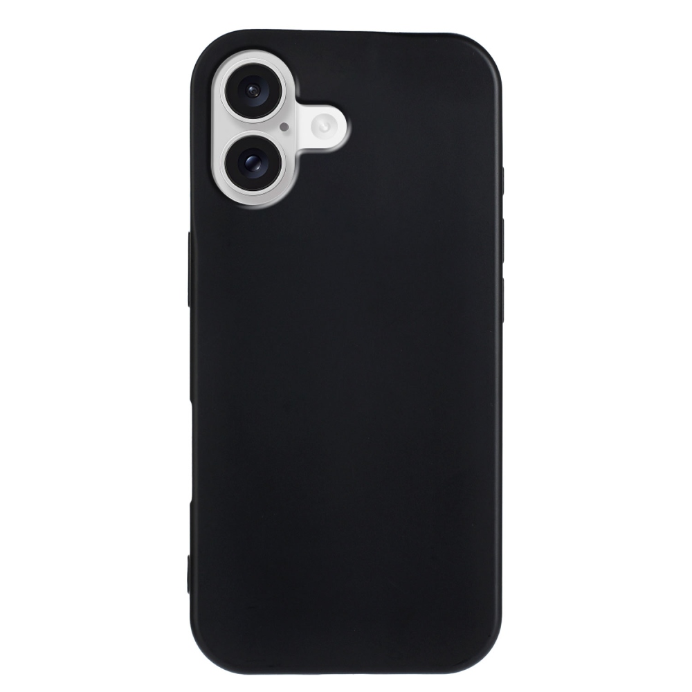 Matný gelový obal na mobil iPhone 17 - černý