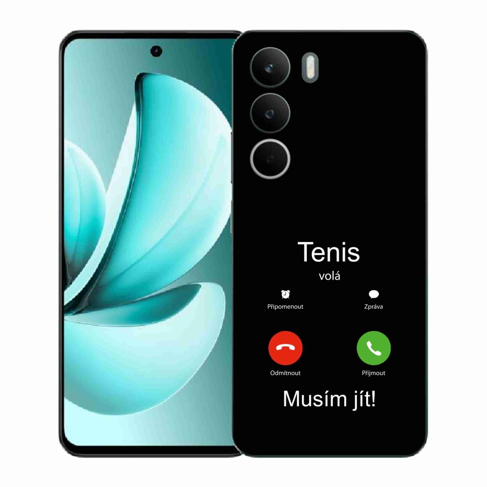 Gelový kryt mmCase na Realme C71 - tenis volá černé pozadí