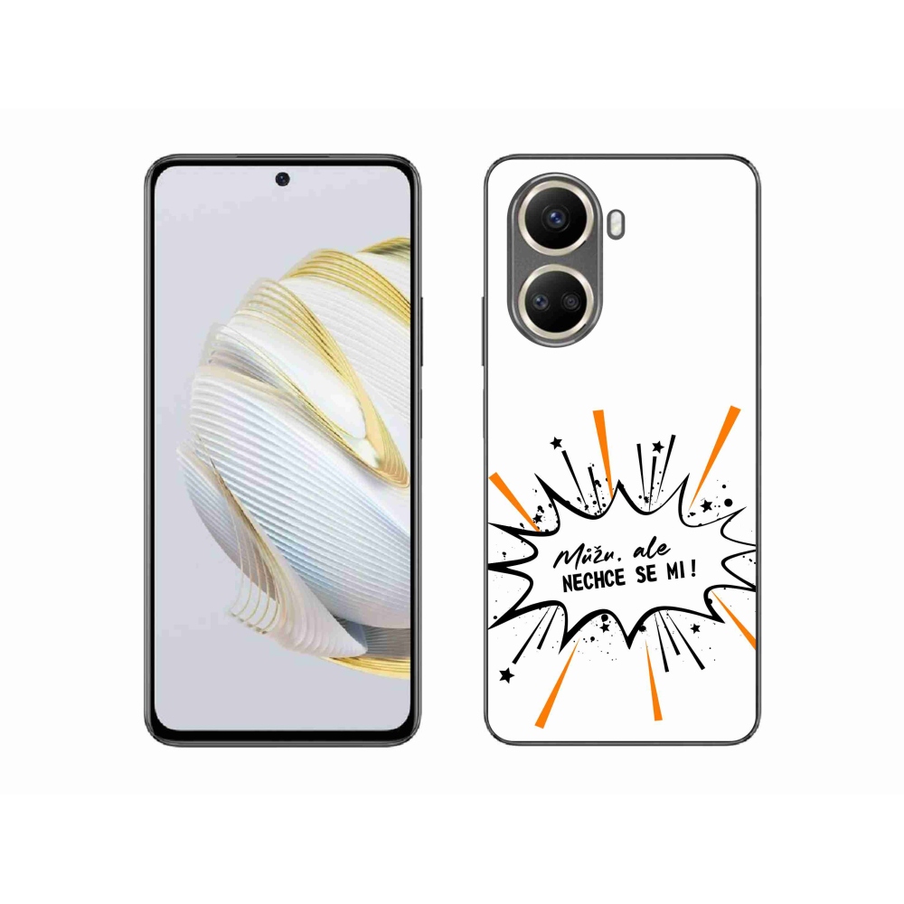 Gelový kryt mmCase na Huawei Nova 10 SE - vtipný text 11 bílé pozadí