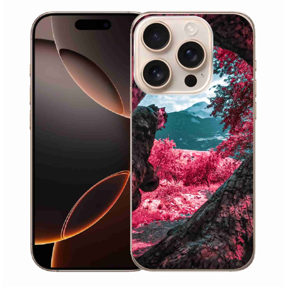Gelový kryt mmCase na iPhone 16 Pro Max - výhled na hory