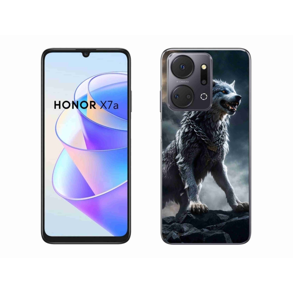 Gelový kryt mmCase na Honor X7a - vlk 1