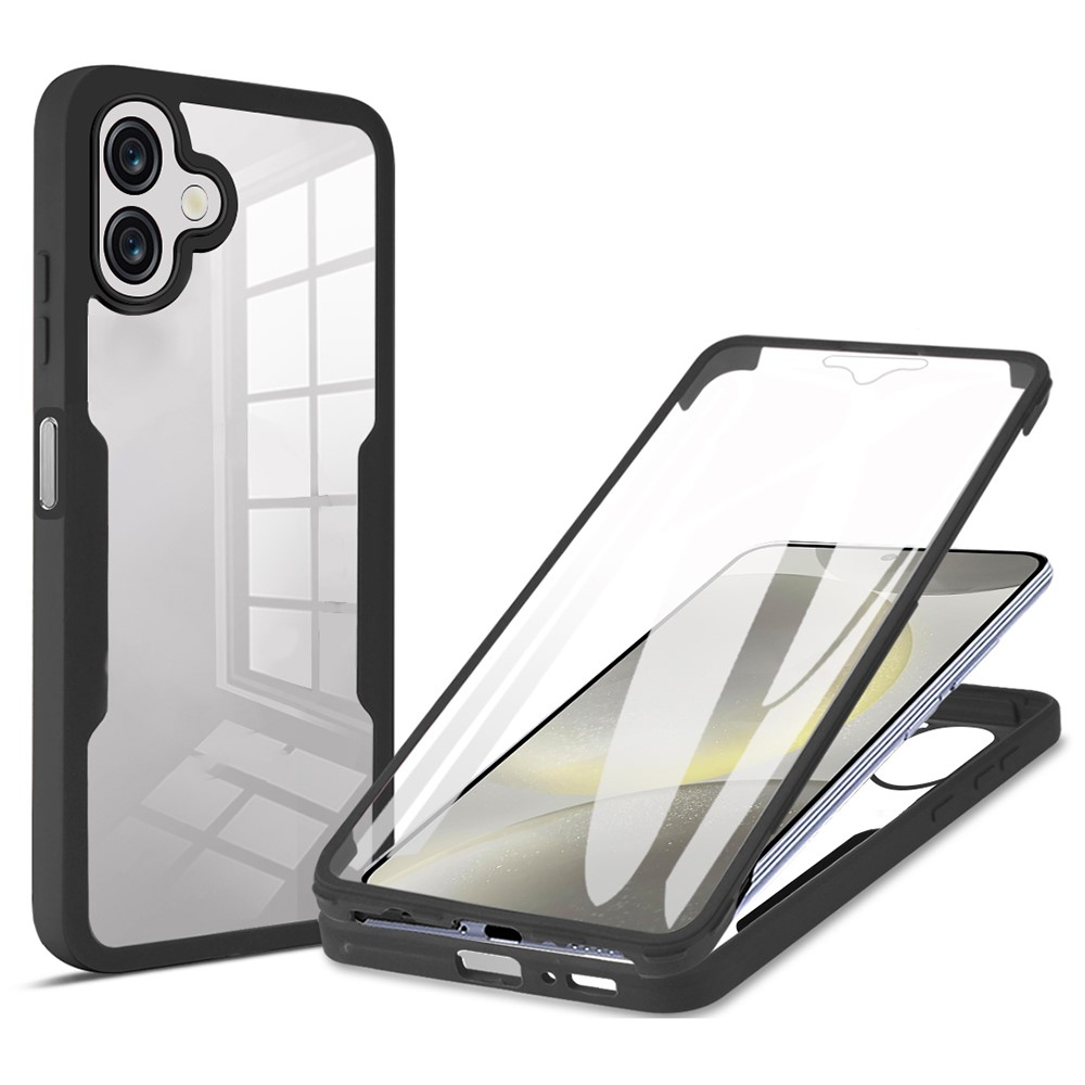 Acryl gelový obal s rámečkem pro ochranou displeje na Samsung Galaxy A06 4G - černý