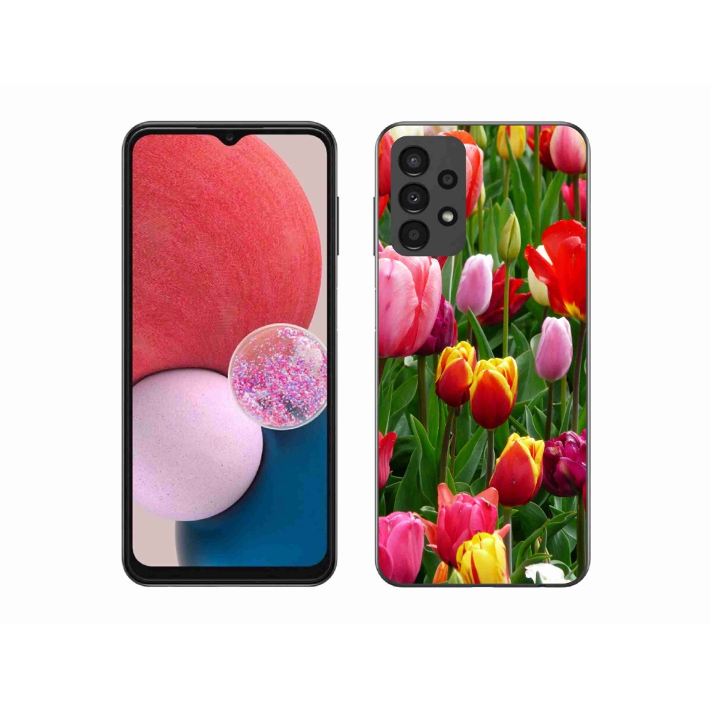 Gelový kryt mmCase na Samsung Galaxy A13 4G - tulipány