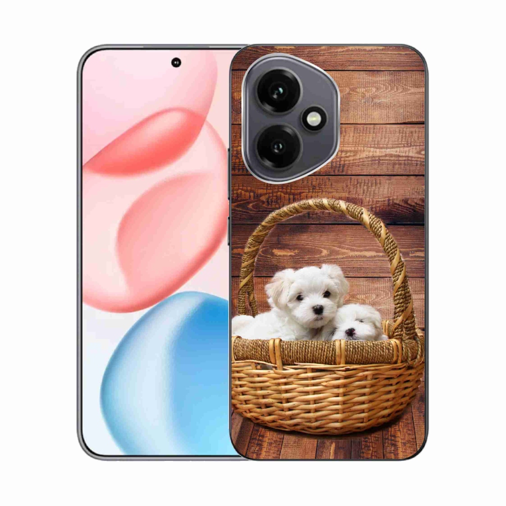Gelový kryt mmCase na Honor 400 - štěňátka