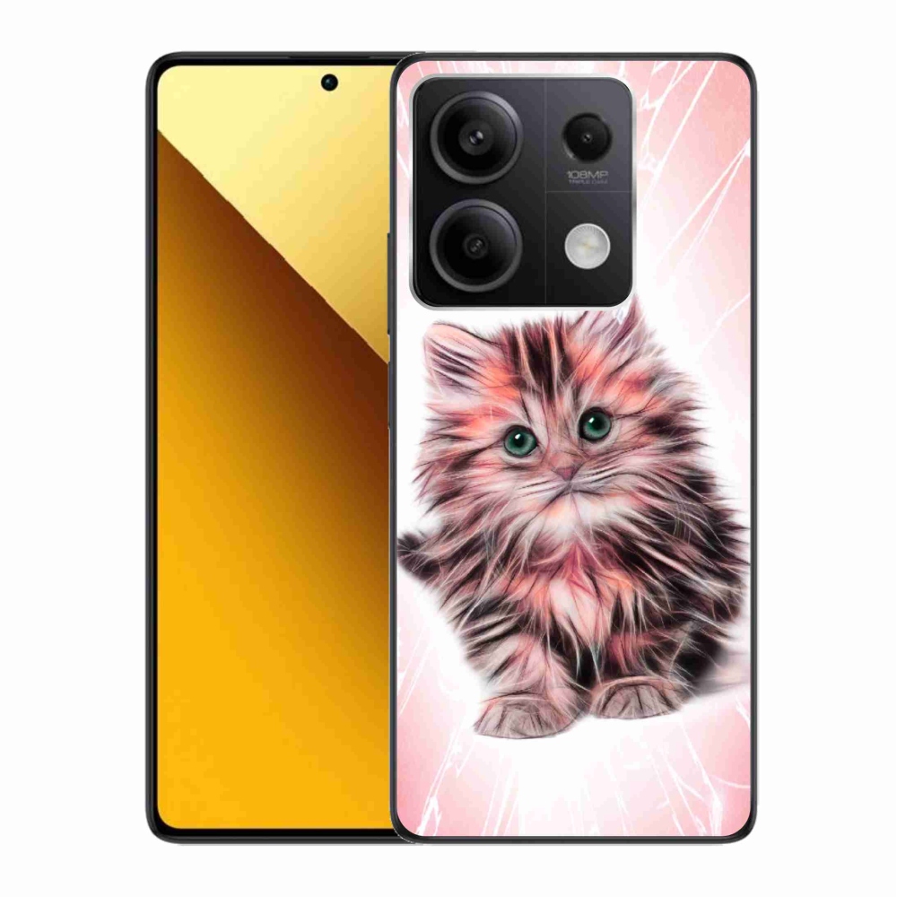 Gelový kryt mmCase na Xiaomi Redmi Note 13 5G - roztomilé kotě