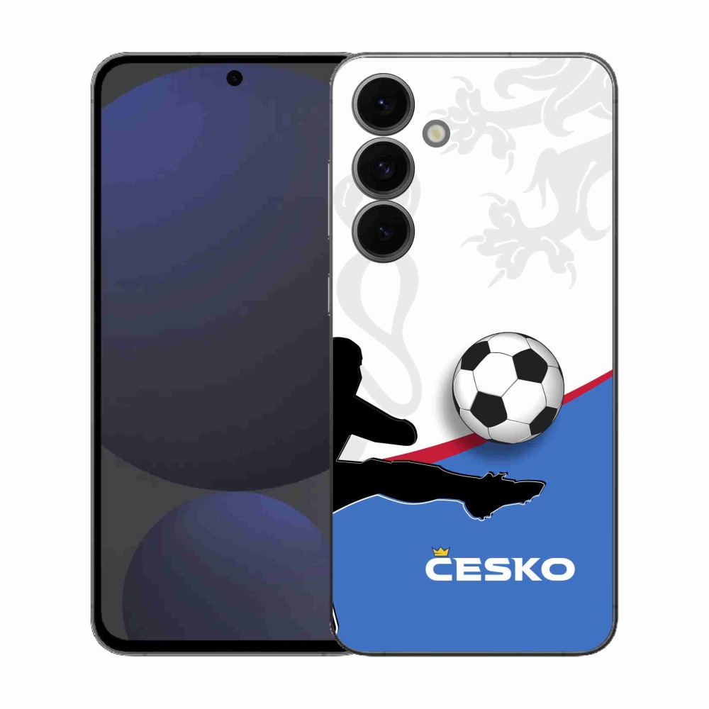Gelový kryt mmCase na Samsung Galaxy S25 FE - fotbal Česko 3